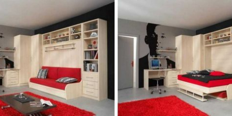 Úspěšné příklady sladění a obývacího pokoje v jedné místnosti